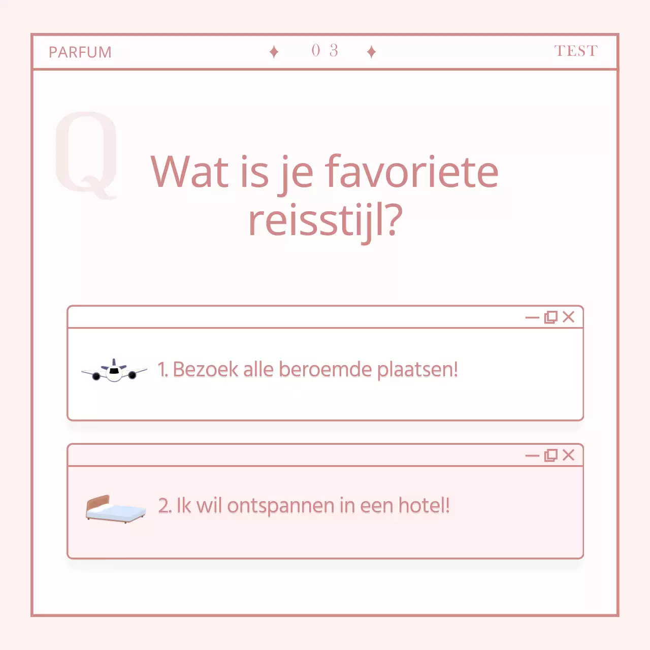 Eenvoudige gepersonaliseerde parfum testkaartNieuws ontwerp