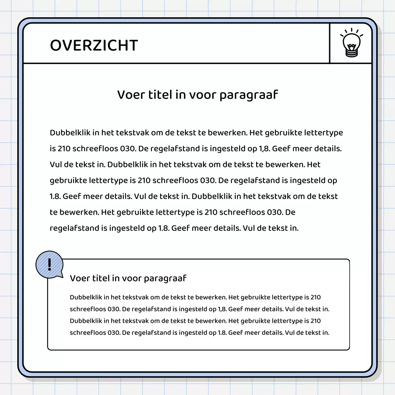 Basis presentatieset in geel en chartreuse