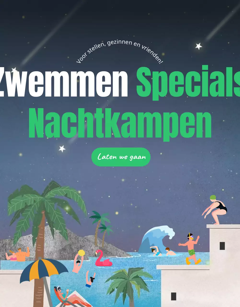 Kamp CardNews in de regenboog