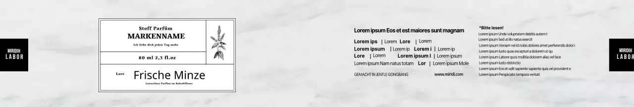 Grau Clean Marble Illustrated Diffusor Set