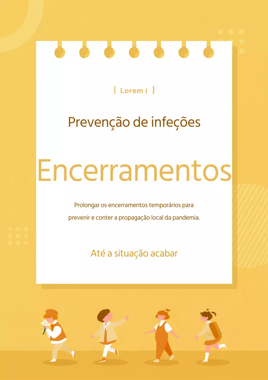 Anúncios em diferentes situações com ilustrações da vida quotidiana das pessoas em cores calmas