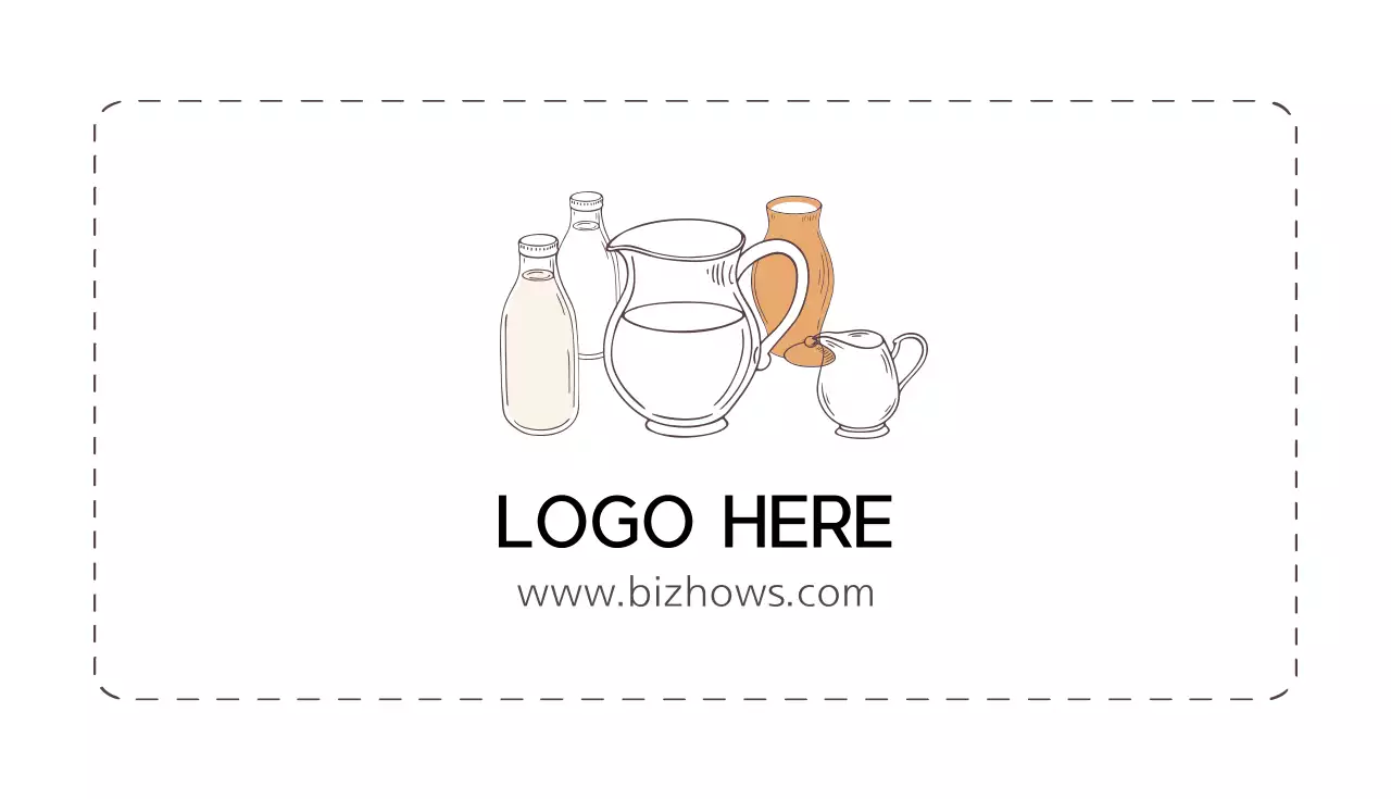 白 シンプル ミルク 名刺