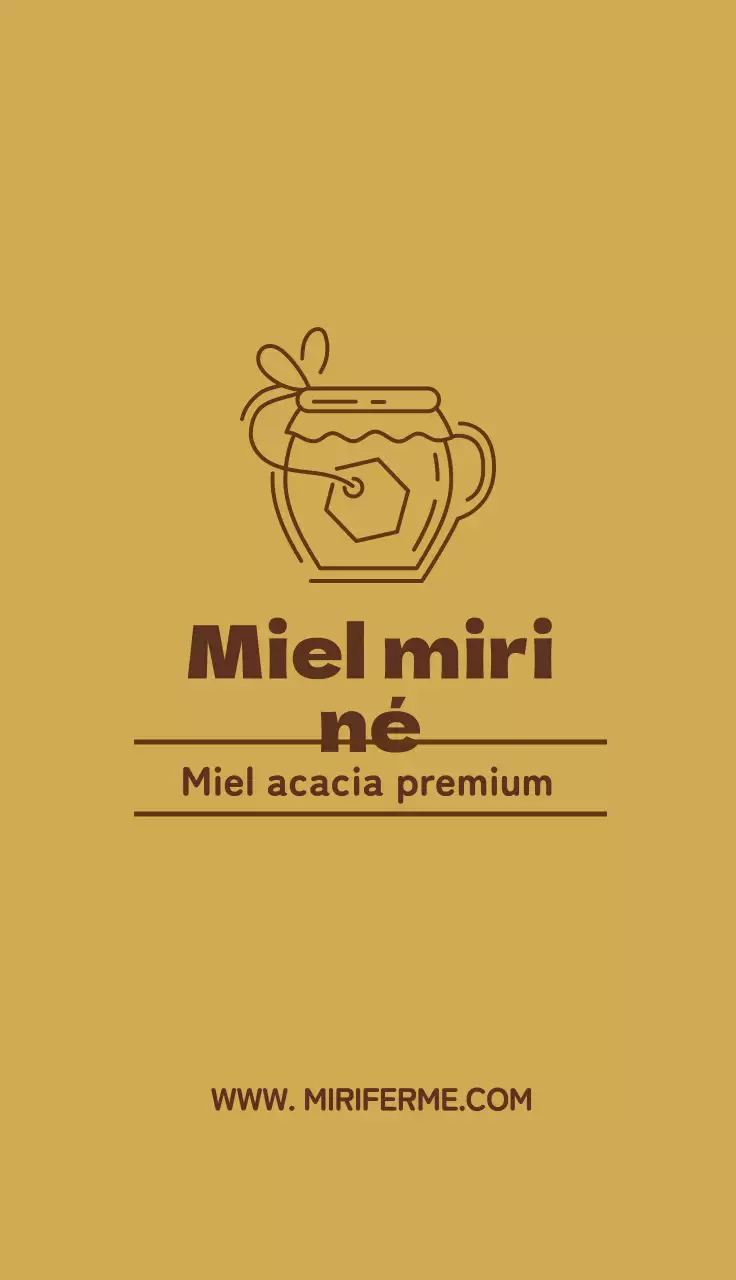 Marron Jaune Illustration Neat Apiculture Miel