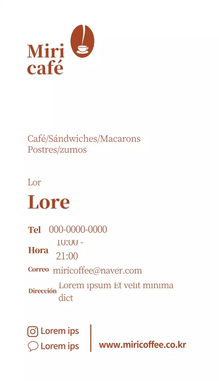 marrón ilustración logotipo simple café cafetería