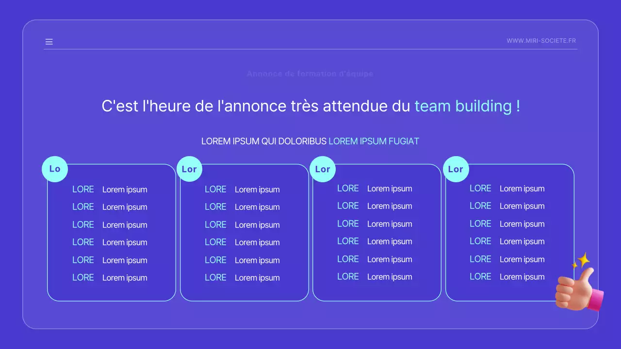 Annonce de lancement kitsch avec de jolies illustrations bleues