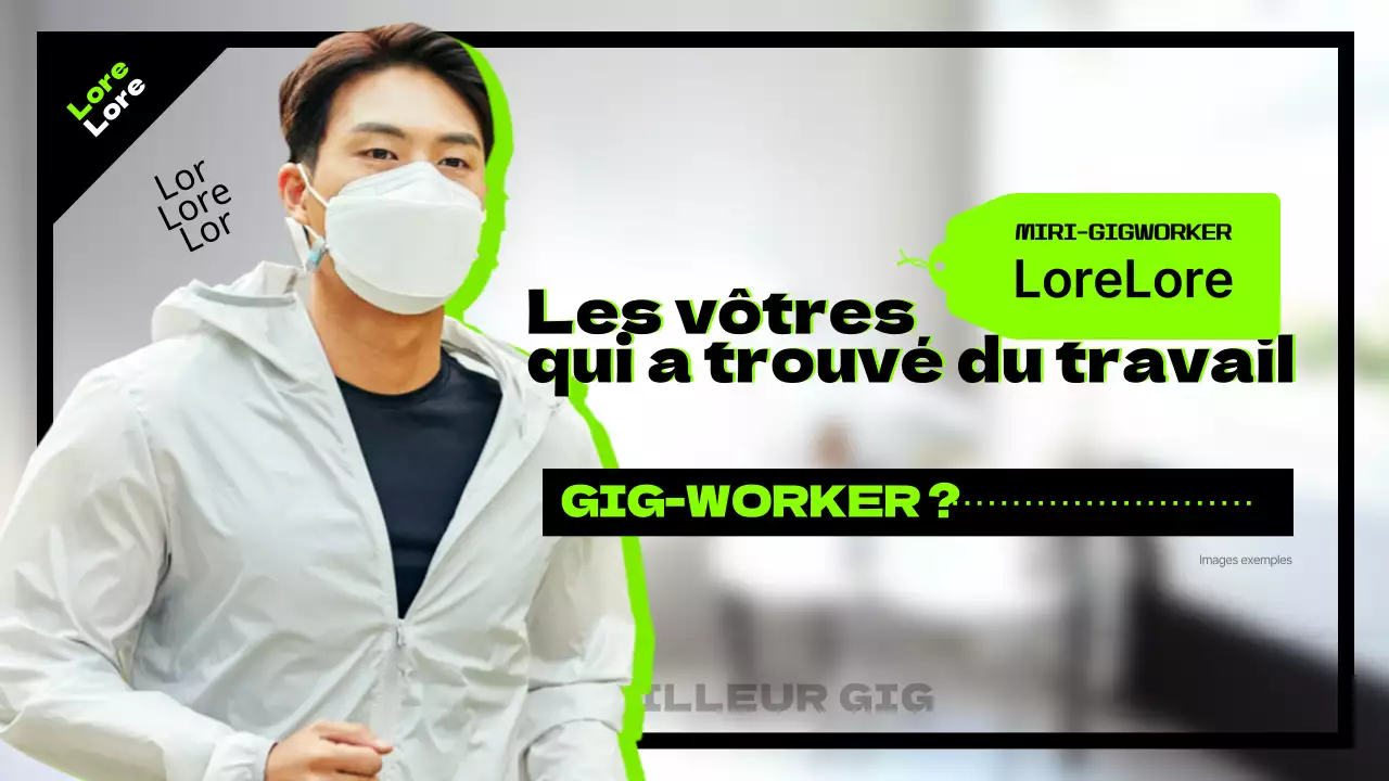 Entretien avec un gig worker en magenta et noir