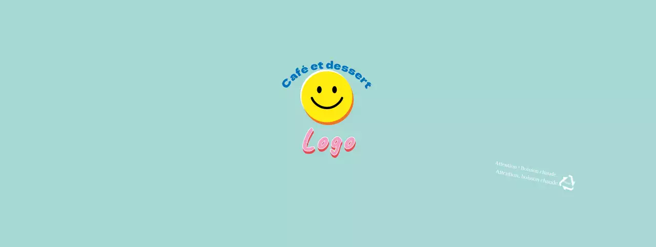 Bleu Mignon Illustration Lettering Cafe