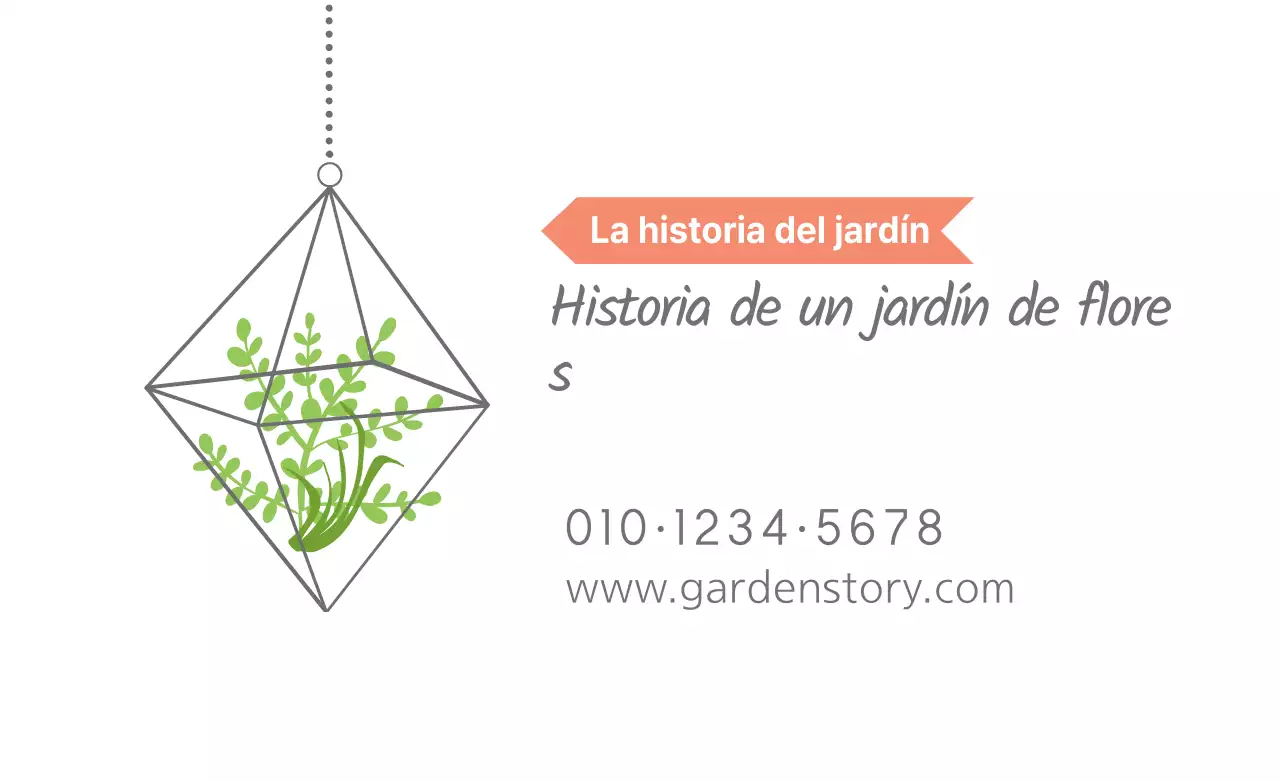 Historia de un jardín de flores