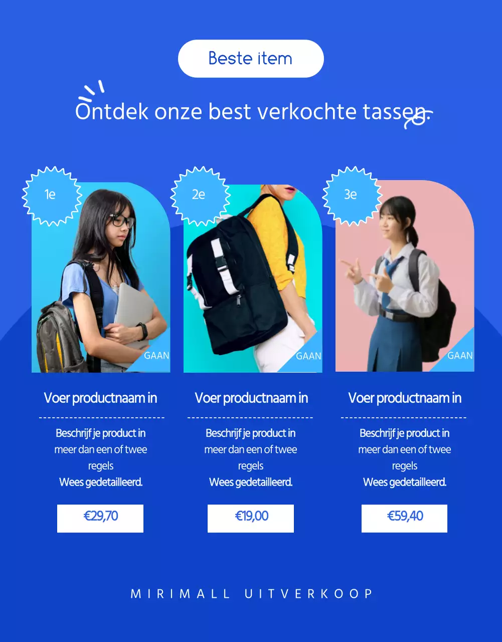 Blauwe strakke illustratie uitverkoop