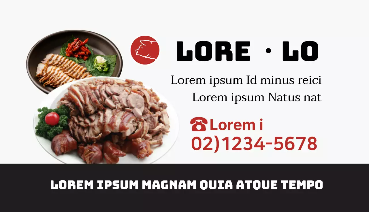 Zwart rood foto highlights Keurig restaurant Bossam Jokbal