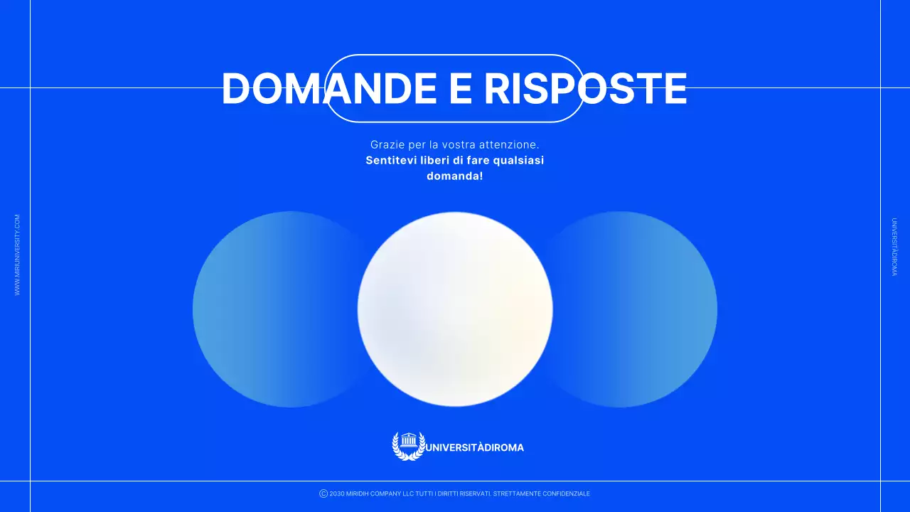 Una semplice sessione informativa di scambio di host blu e grigi