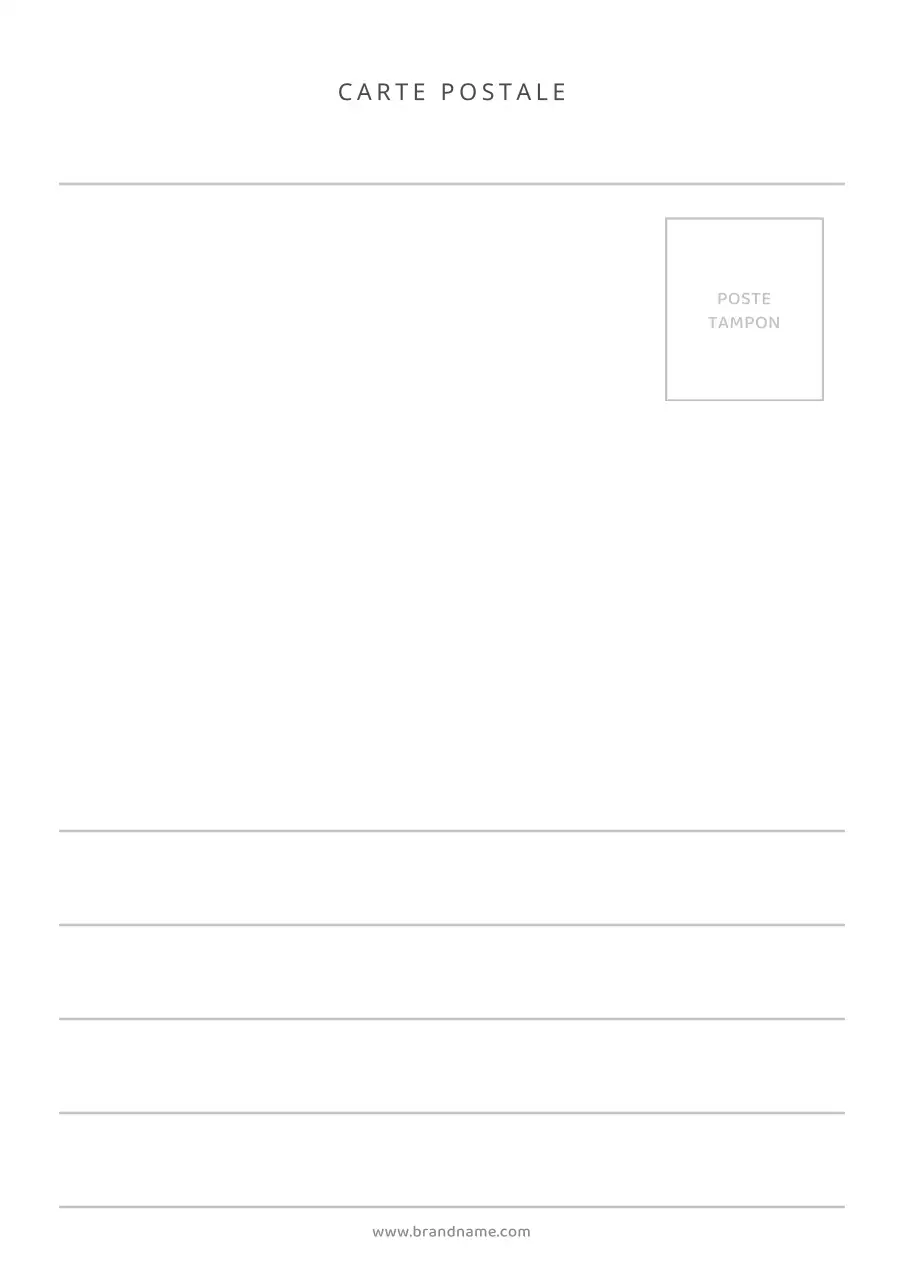 Carte postale simple Poster avec photographie de paysage