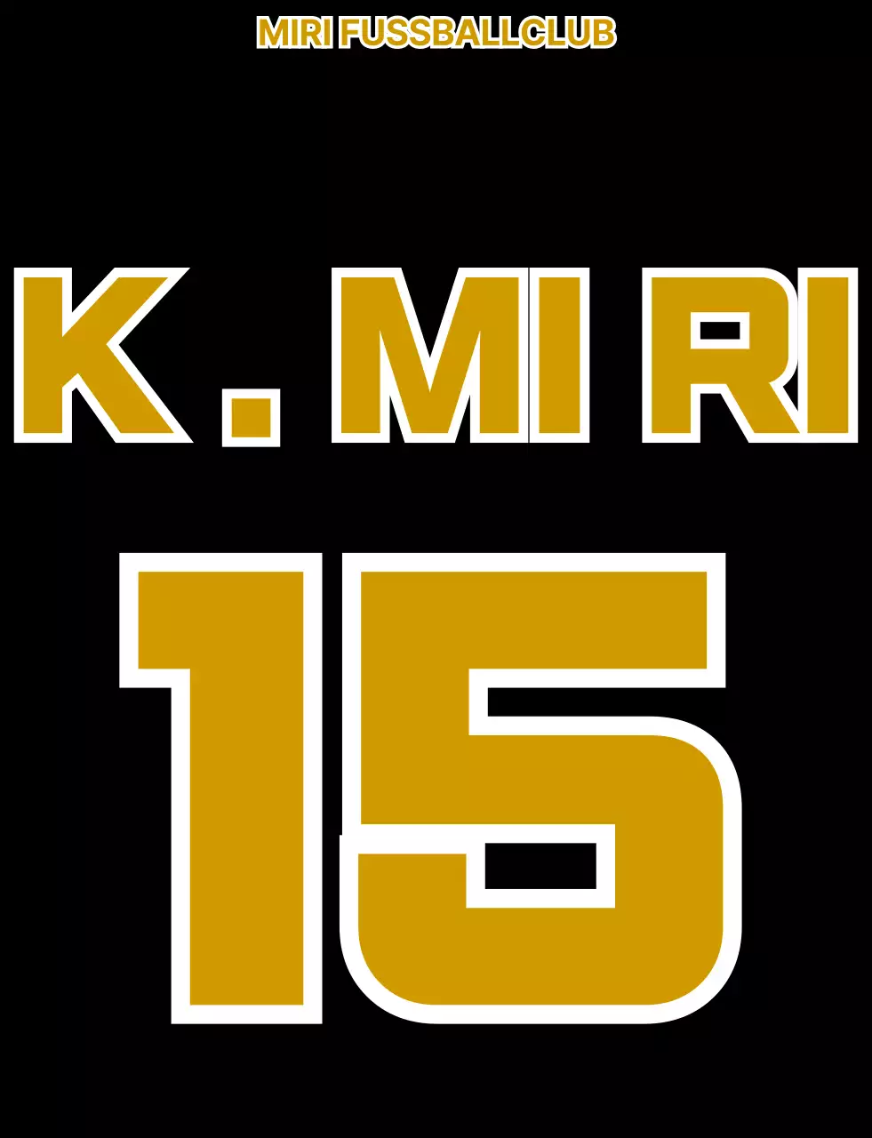 Mitgliedschaft Fußball Weste mit schwarz und gold Bär Illustration Fußball-Club-Logo