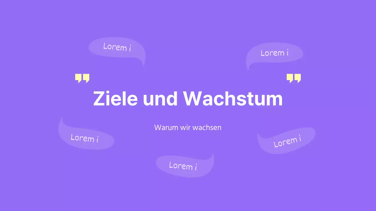 Lila Gelb Einfaches Konzept Businessplan