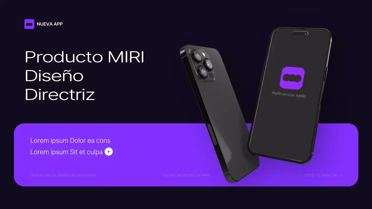 Directrices de la marca negro y morado