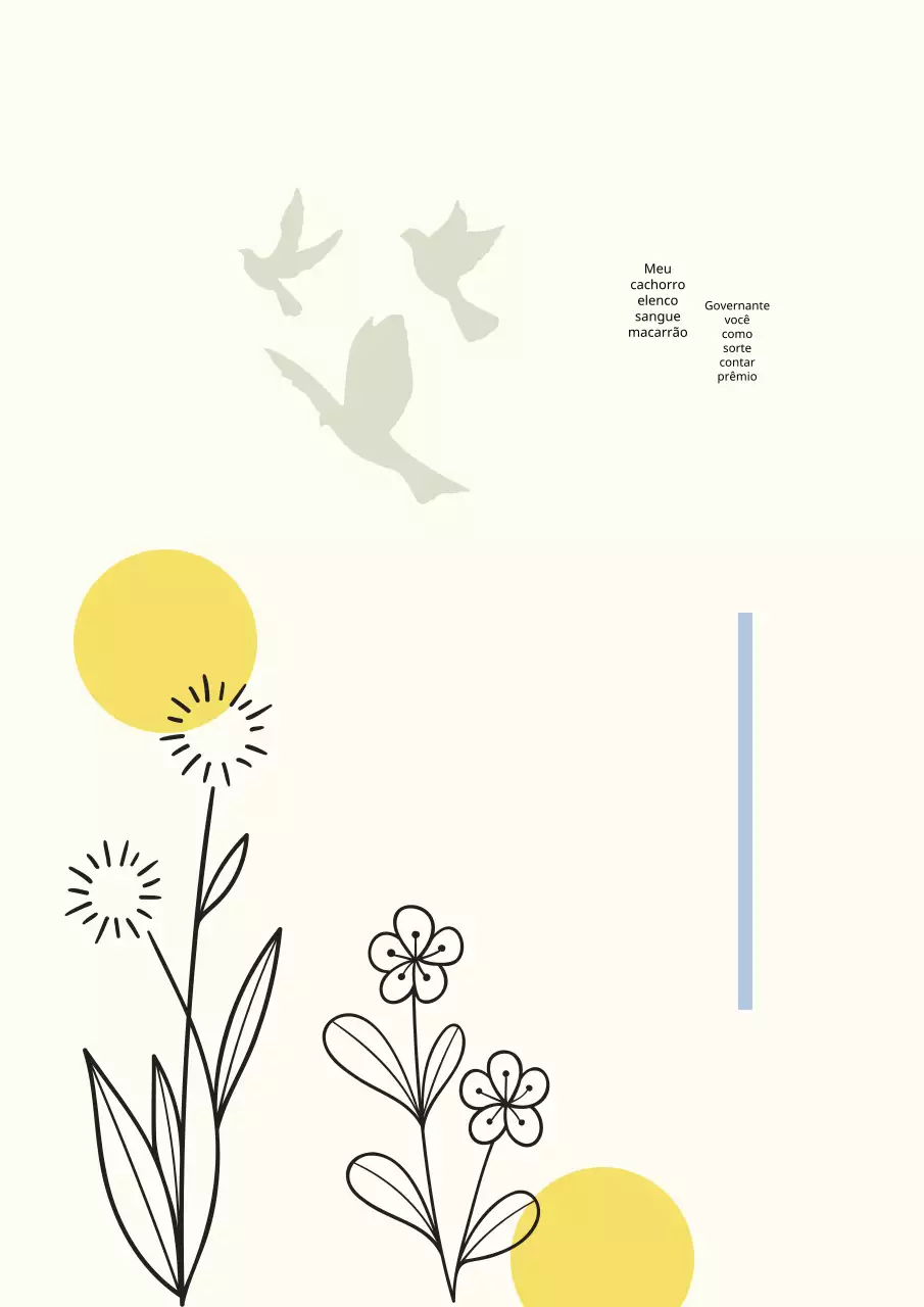 Capa de livro simples sobre aves migratórias em amarelo