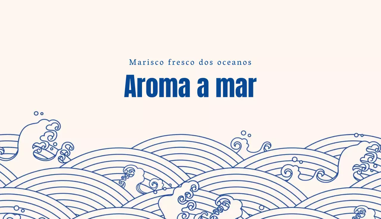 Ilustração azul Entrega de peixe tradicional