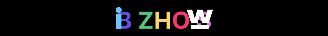 Eenvoudige tekst logostijl met regenboogkleurige accenten Bedrijfspromotie