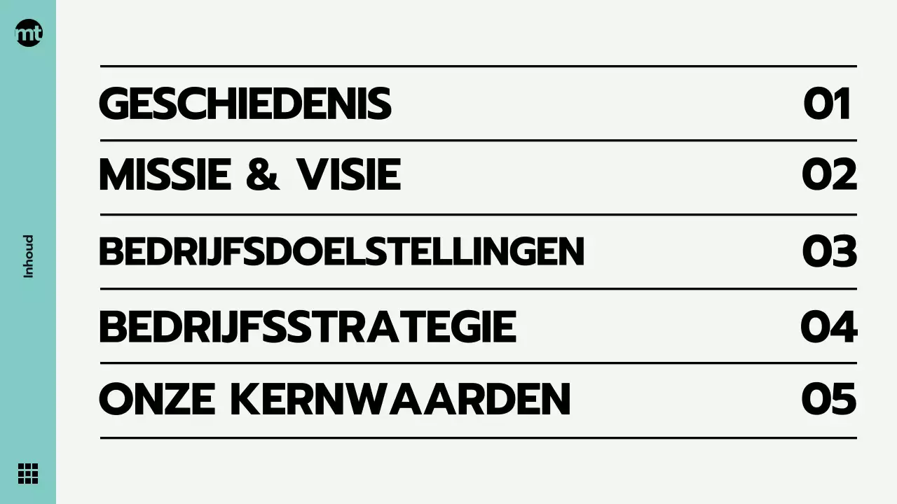 Modern zakelijk promotiemateriaal in mint en grijs, bedrijfsvisie, vieringen en presentaties thema