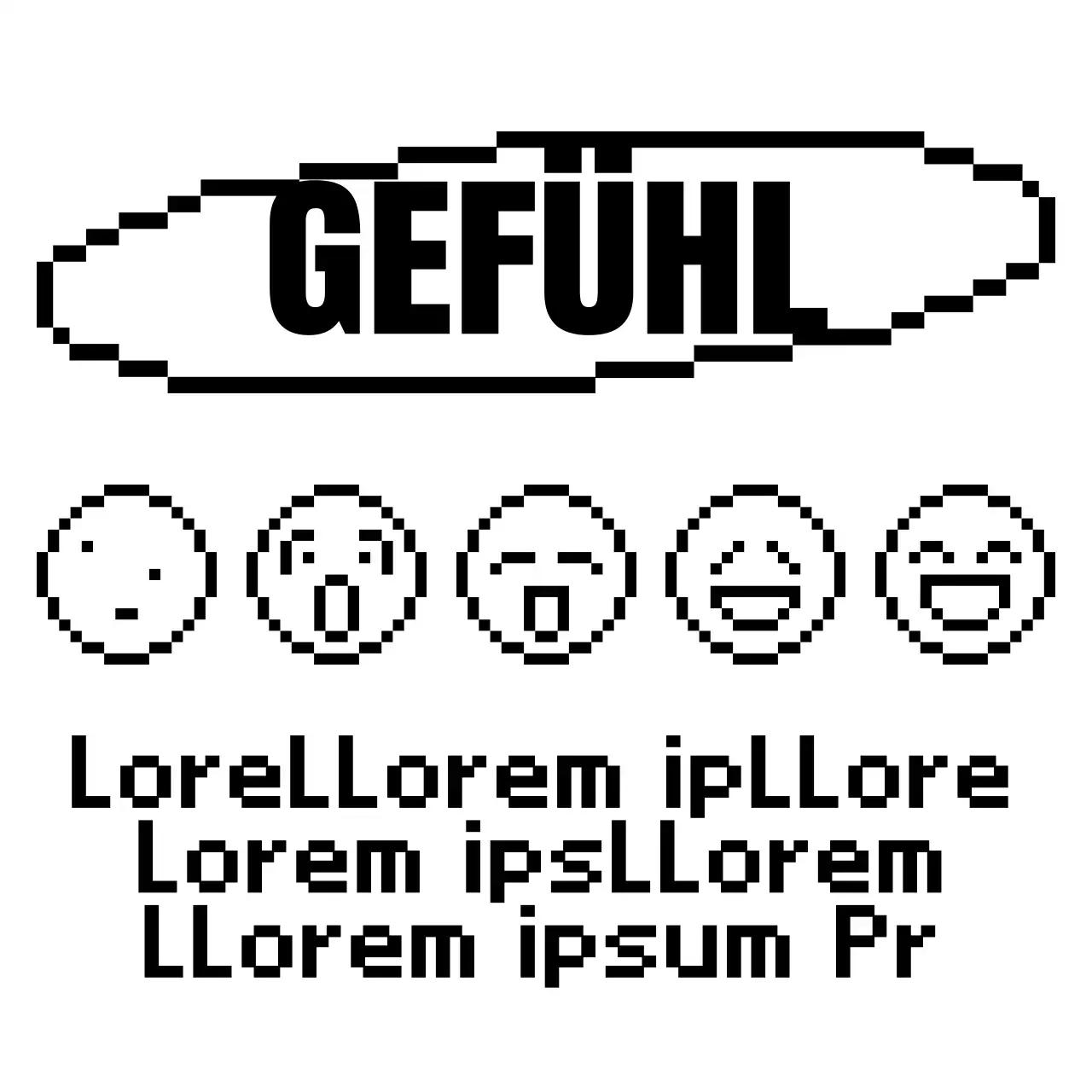 Niedlich und hip Punkt Illustration und Text Kombination Stil in schwarz Für personalisierte Waren