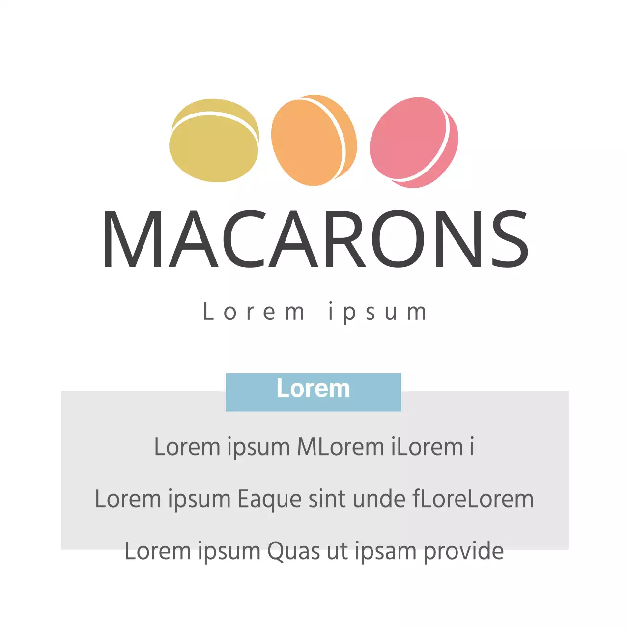Macarons werden gefroren verkauft