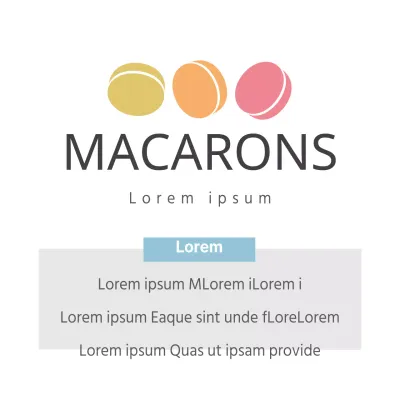 Macarons werden gefroren verkauft