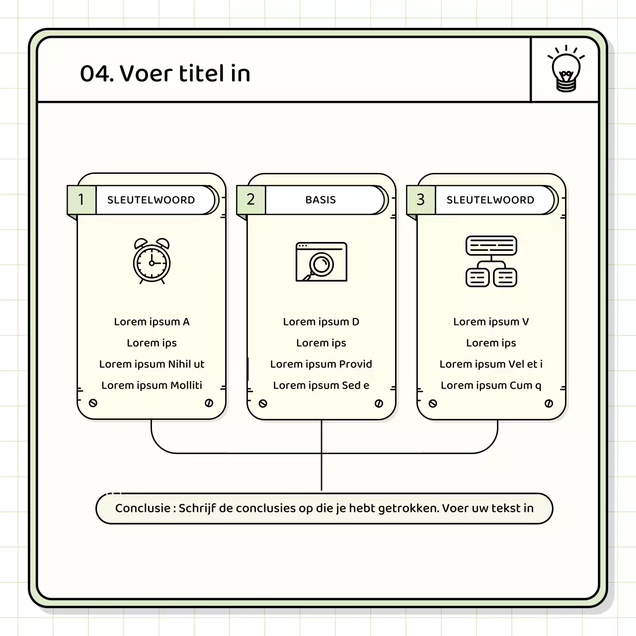 Basis presentatieset in geel en chartreuse