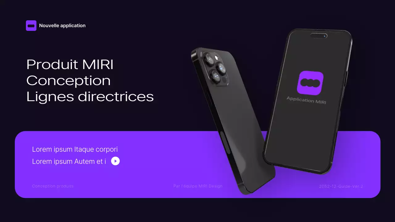 Lignes directrices de la marque "Black and purple" (noir et violet)