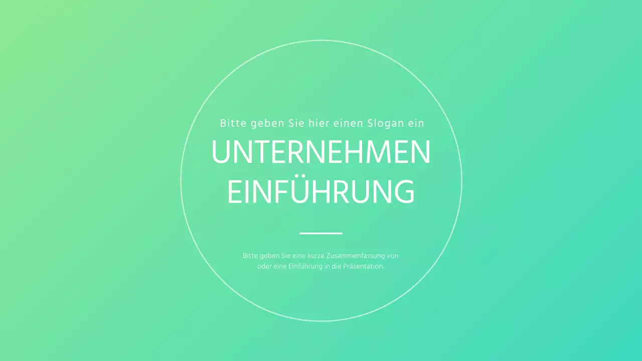 Einfaches Firmenprofil