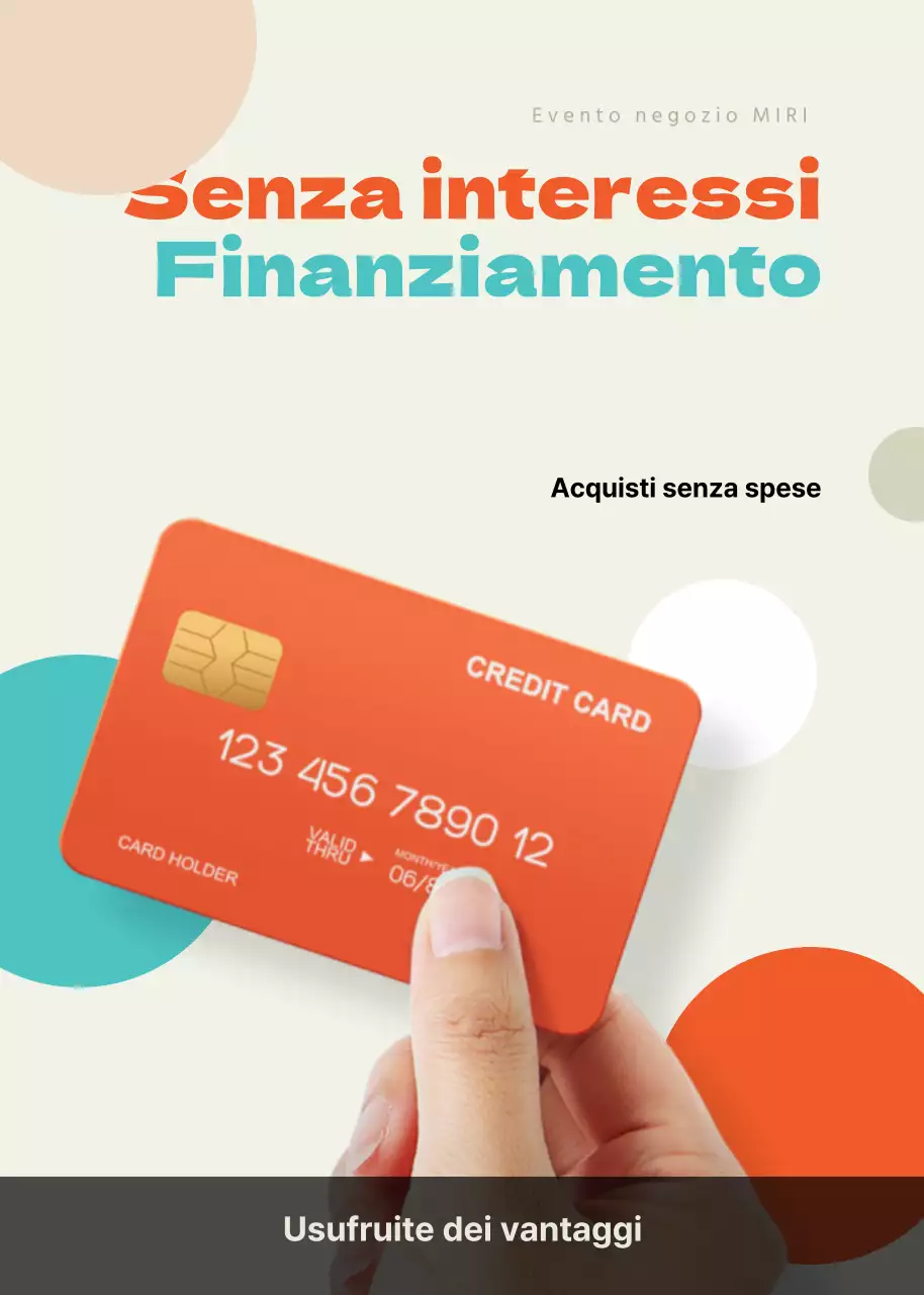 Offerte senza interessi