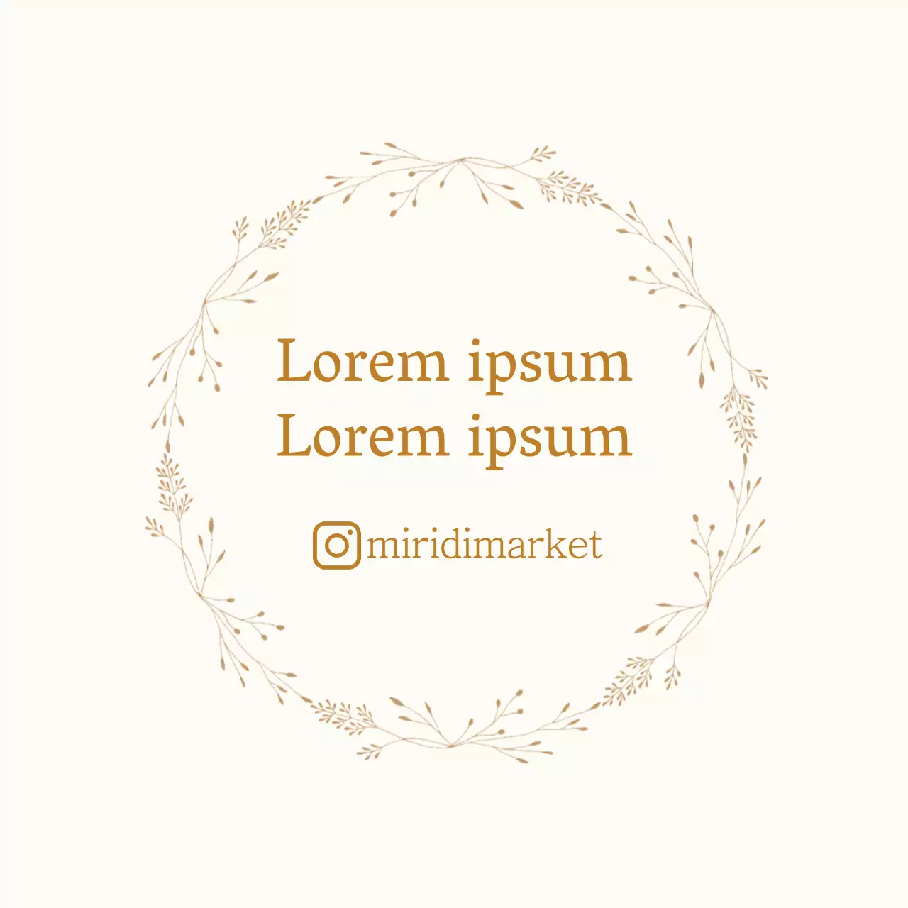 Elfenbeinfarbenes, illustriertes Sentiment-Etikett