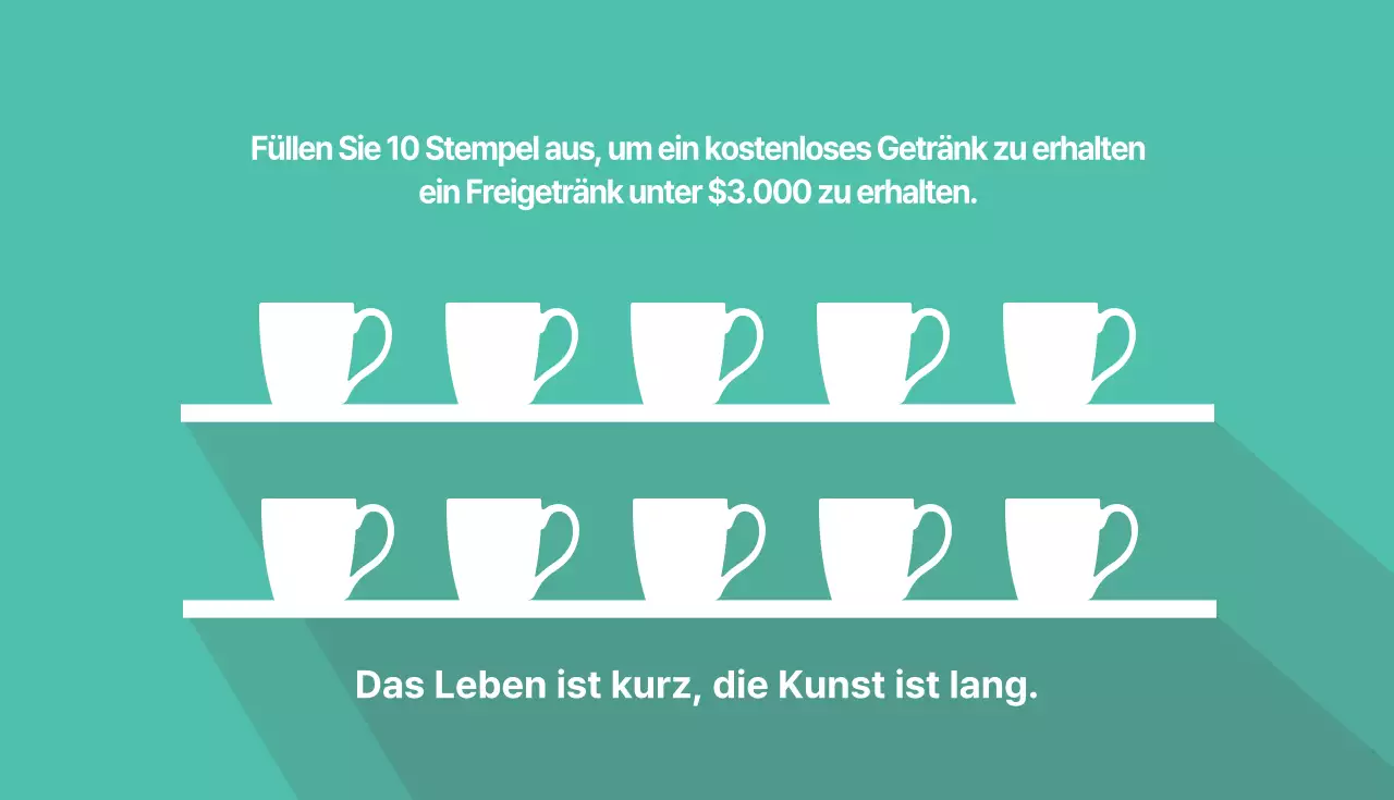 Cafe Coupon Visitenkarte