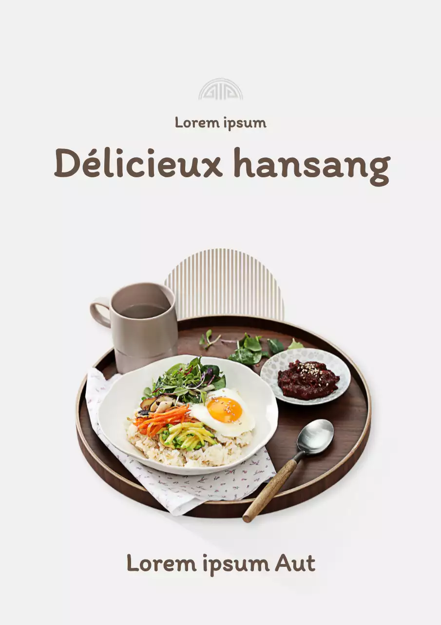 Menu du bol de riz Tonkatsu sur fond gris