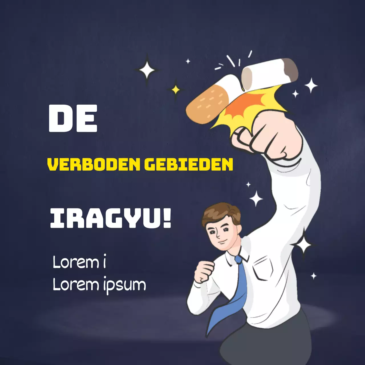 Marine Karakter Illustratie Rookverbod