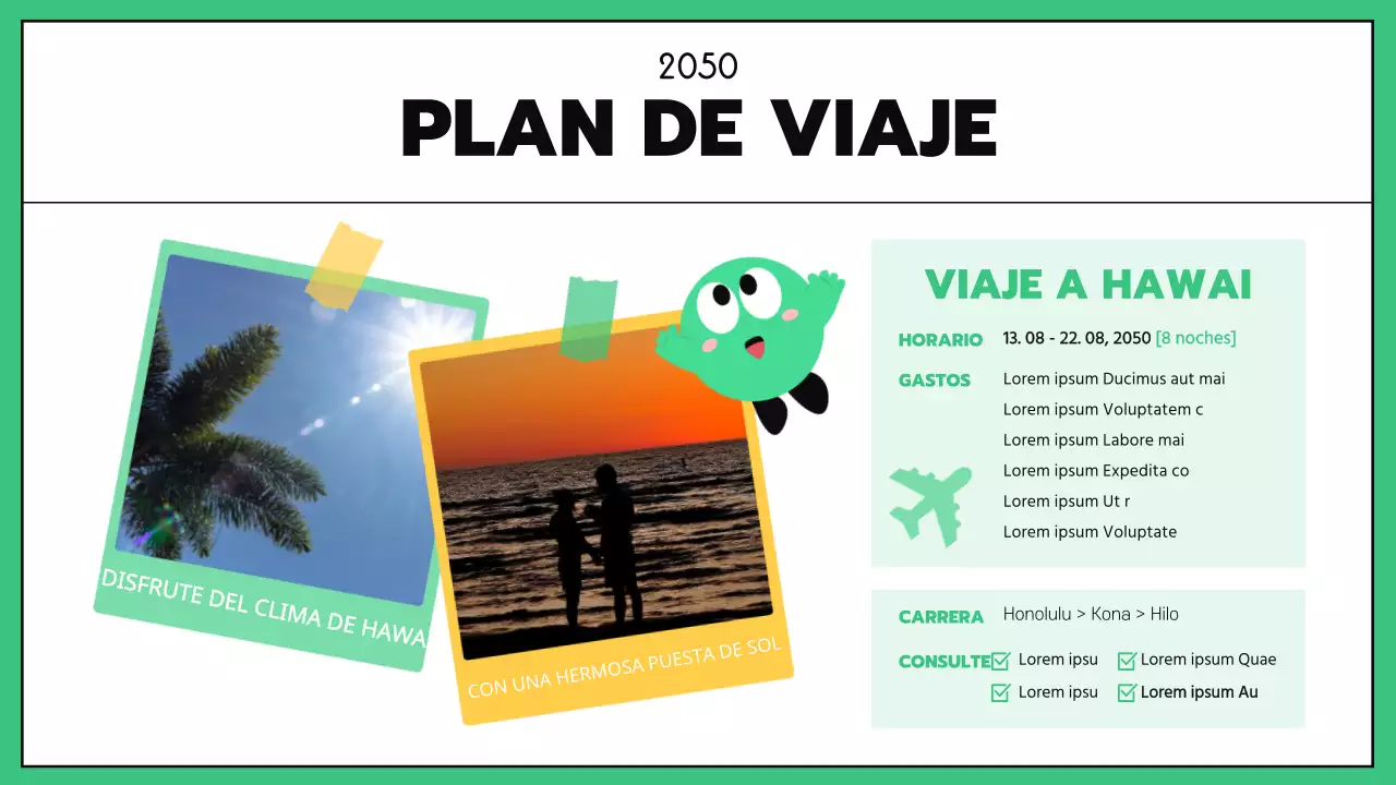 Business GoodNotes con líneas negras color menta