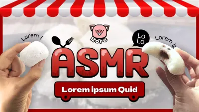 Rotes ordentliches Konzept von Reiskuchen ASMR Konzept