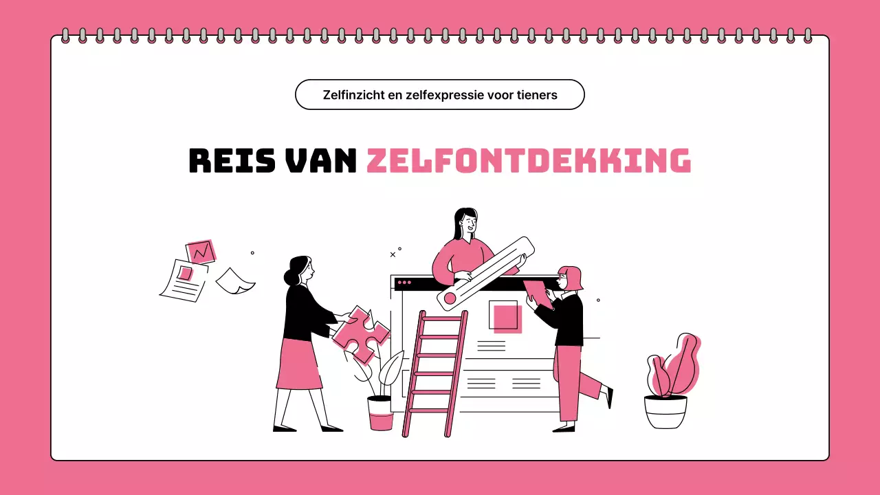 Jongeren leren hun zelfbegrip uit te drukken in kleurrijke schetsboekkaders