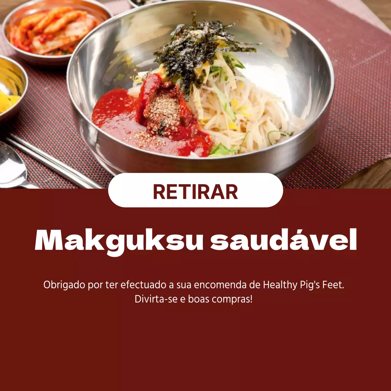 Makguksu saudável