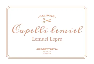 Insegna bianca di lusso per parrucchieri