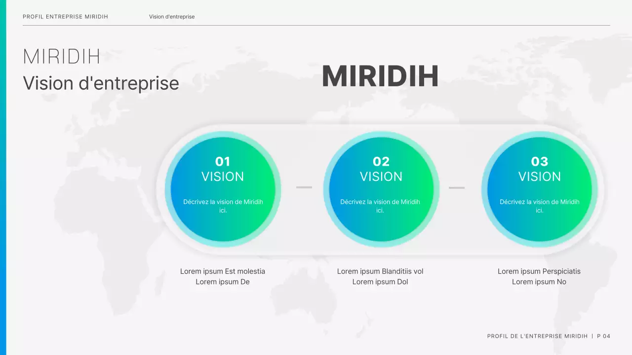 Une lettre d'entreprise moderne en bleu et chartreuse