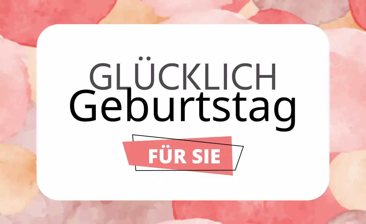 Alles Gute zum Geburtstag
