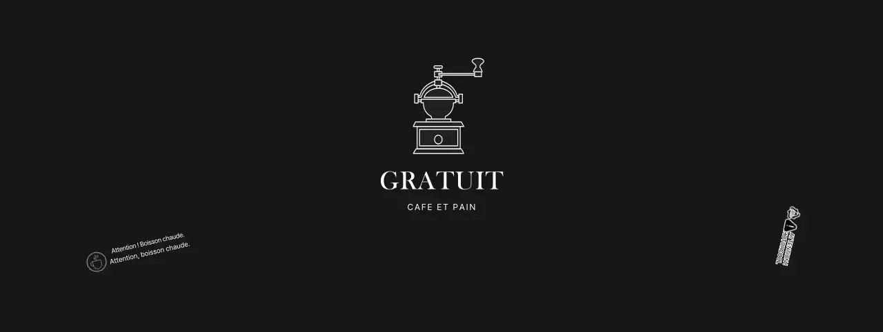 Porte-gobelet Simple Cafelogo noir