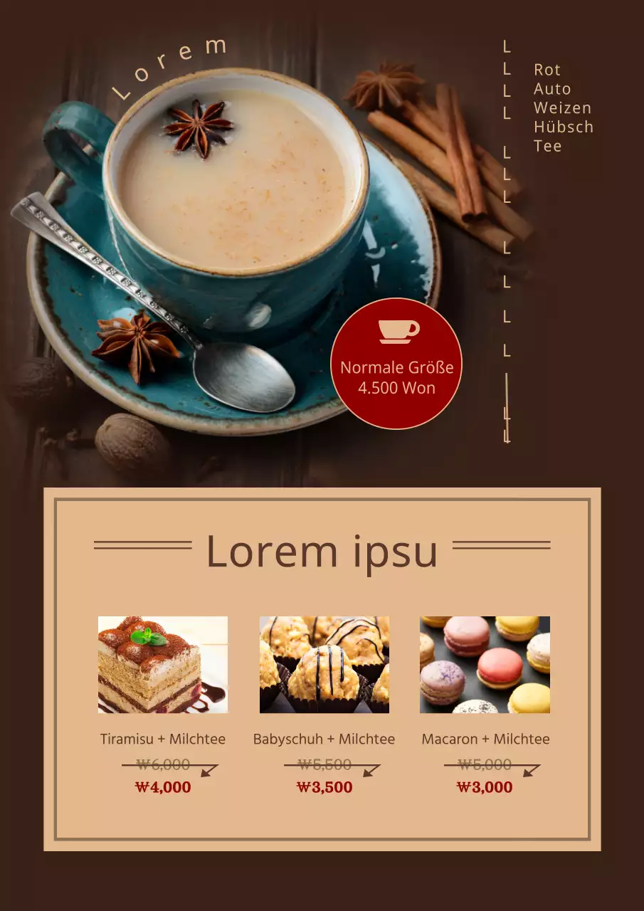 Schwarzer Tee Milchtee