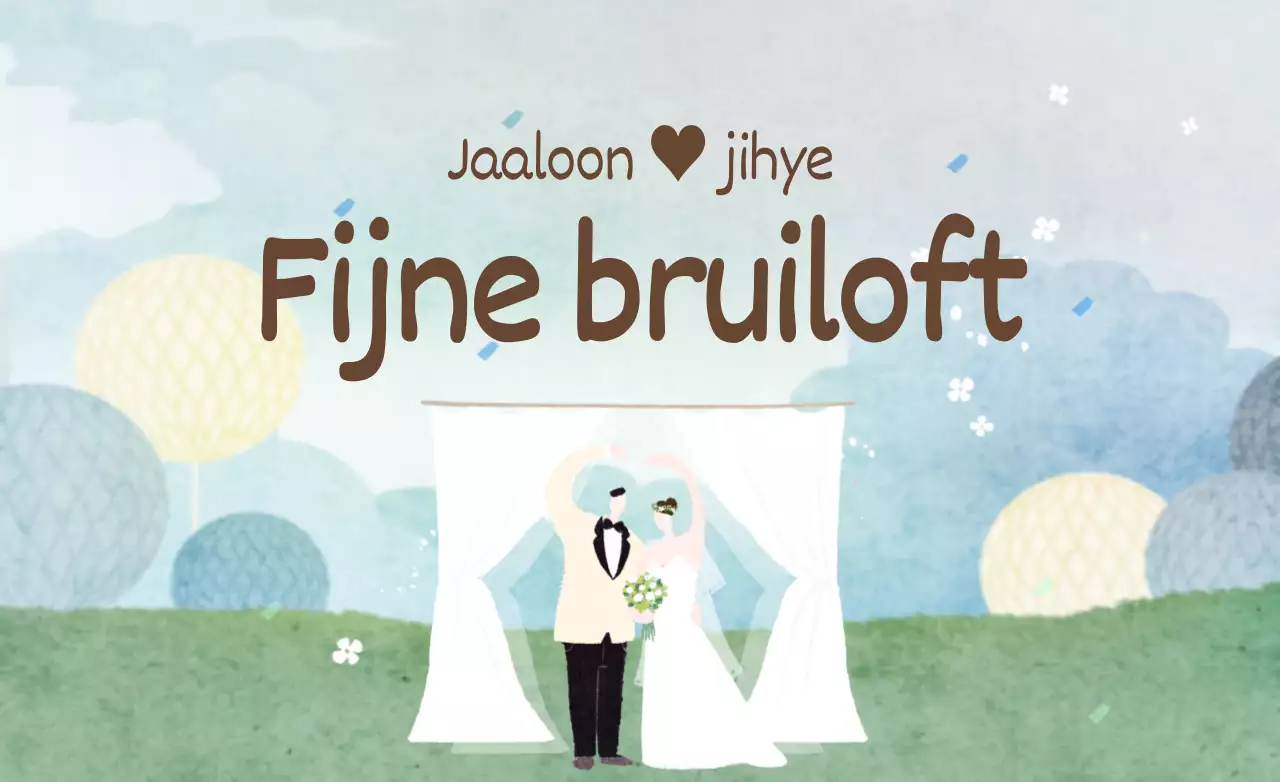 Fijne bruiloft