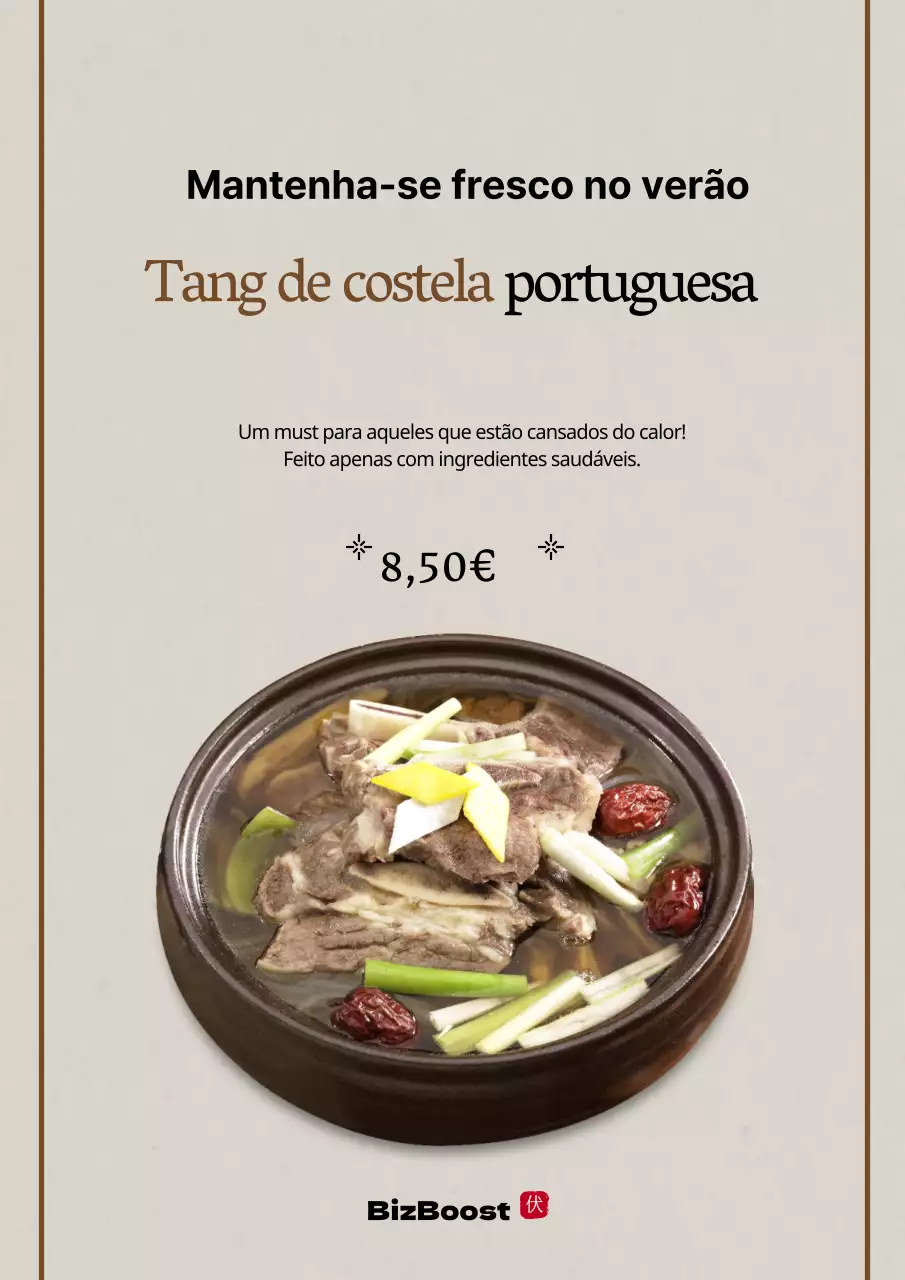 Promova o seu menu lançado com fotografias de comida castanha