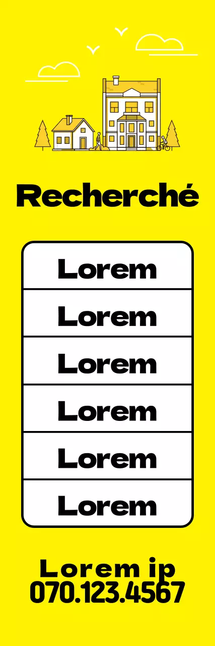 Propriété jaune à vendre