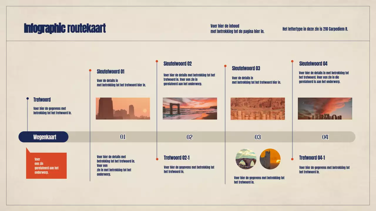 Een stappenplan voor een oranje en marineblauw fotoconcept