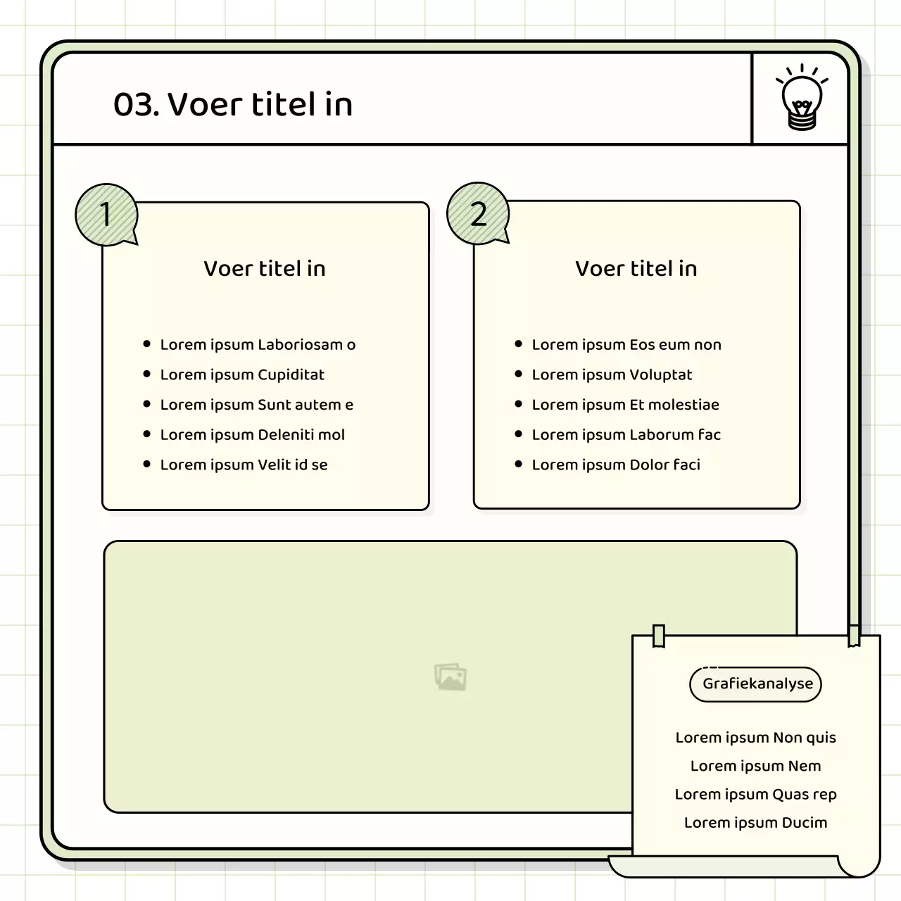 Basis presentatieset in geel en chartreuse