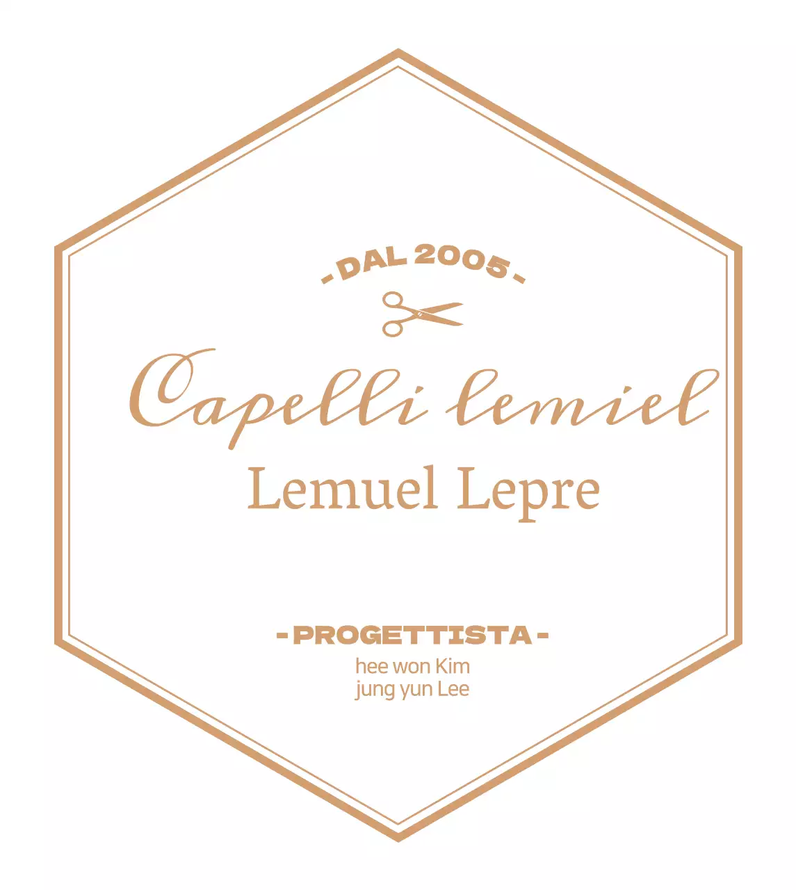 Insegna bianca di lusso per parrucchieri