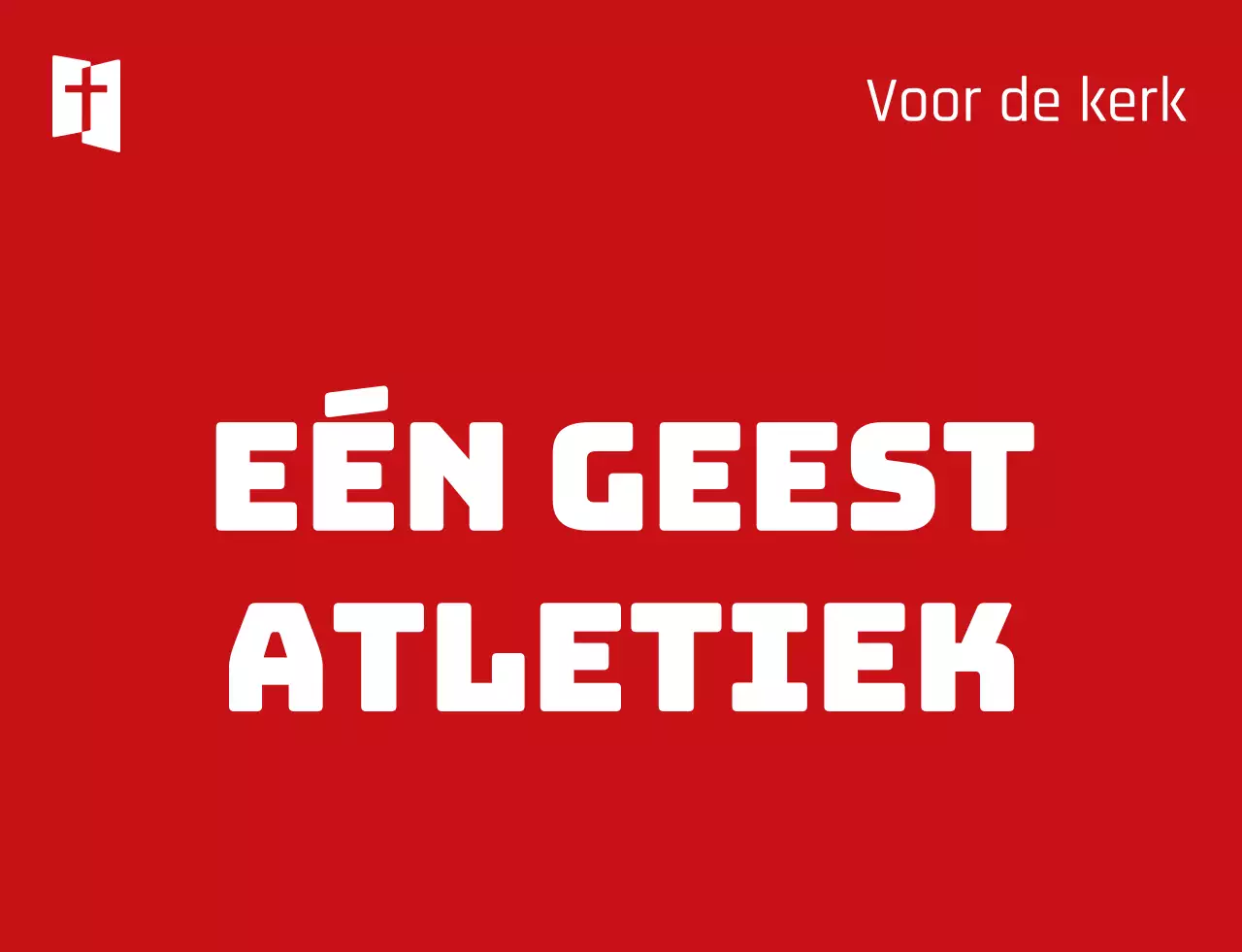 Kerk sportdag team identificatie vest met rood wit eenvoudig logo